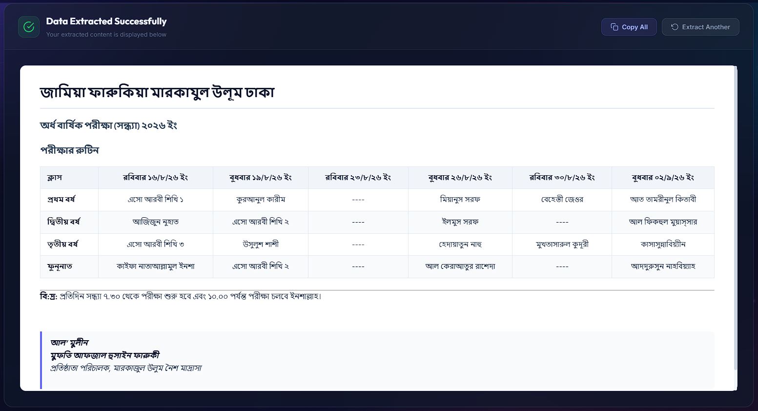 Data Output 2